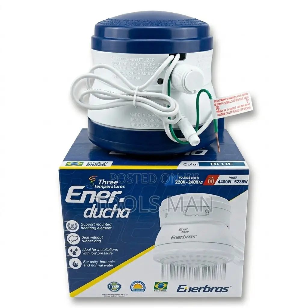 Enerbras Enerducha 3t Instant Shower - Borehole/Salty Water Head