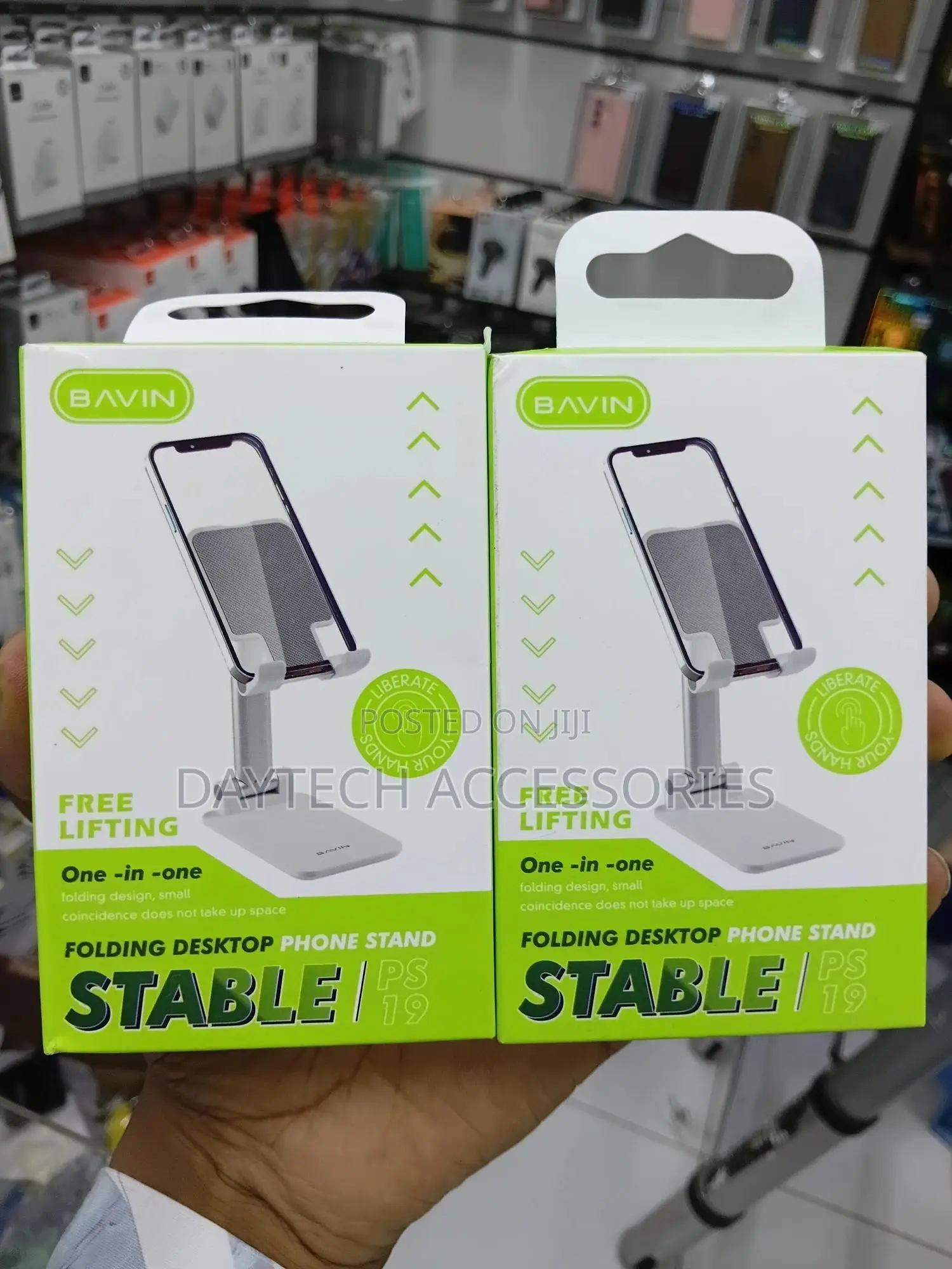 Bavin Ps19 Foldable Mobile Phone Holder Stand Aluminum Alloy.