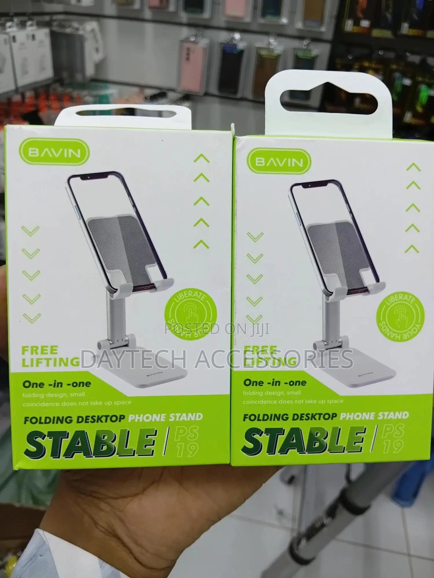Bavin Ps19 Foldable Mobile Phone Holder Stand Aluminum Alloy.
