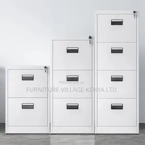 4-Drawer Modern Locker Cabinet With 4-Keys