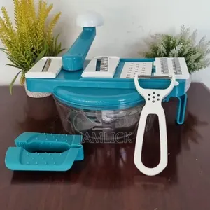 2-in-1 Manual Food Processor Set (Chopper + Grater + Peeler) - Pm