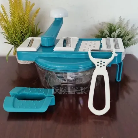 2-in-1 Manual Food Processor Set (Chopper + Grater + Peeler) - Pm
