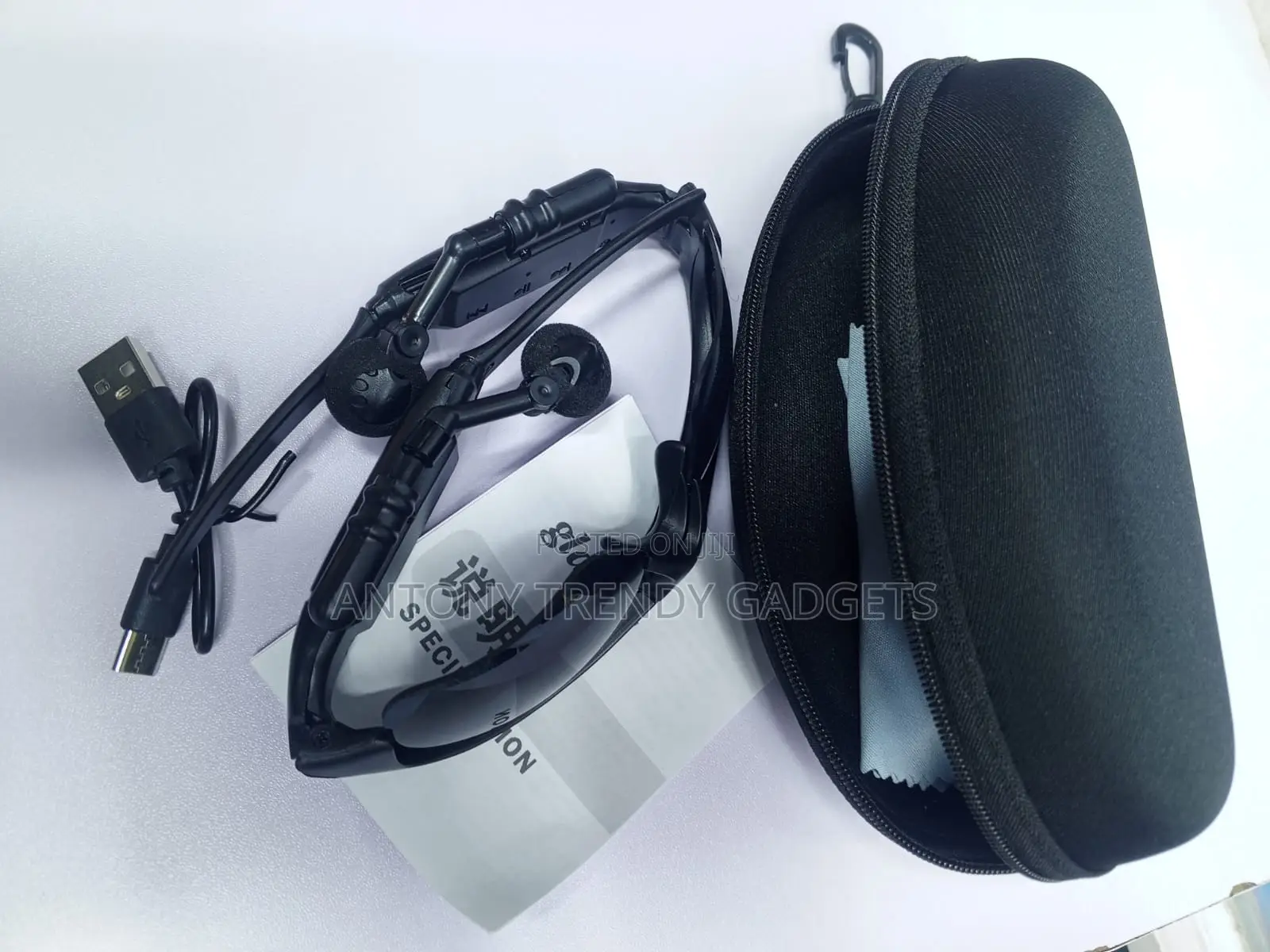 Smart Wear Bluetooth Sunglasses Mic Earphones Uv Lens