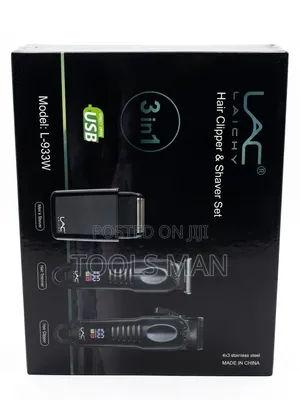 Laichy 3-in-1 Professional Hair Clipper, Trimmer Shaver Set L-933w.
