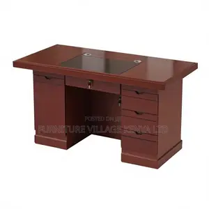 1.2m Mahogany Executive Study Desk With Drawers