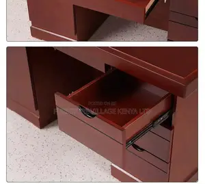 1.2m Mahogany Executive Study Desk With Drawers