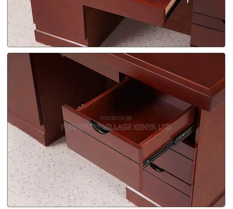 1.2m Mahogany Executive Study Desk With Drawers