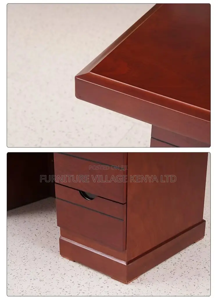 1.2m Mahogany Executive Study Desk With Drawers