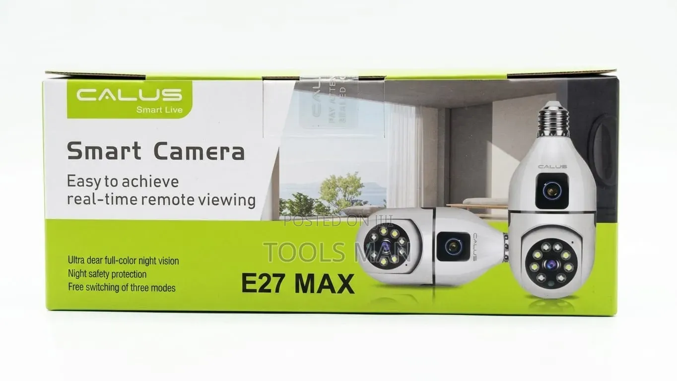 Calus E27 Max Wireless Bulb Security Camera - Full Color Night Vision.