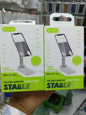 Bavin Ps-19 Portable Foldable Phone Holder Stand - Black