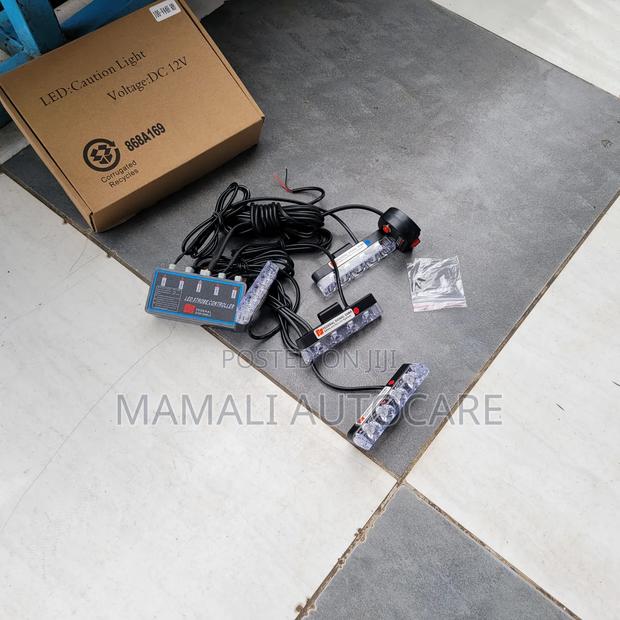 Car Grill Led Lights Red Blue