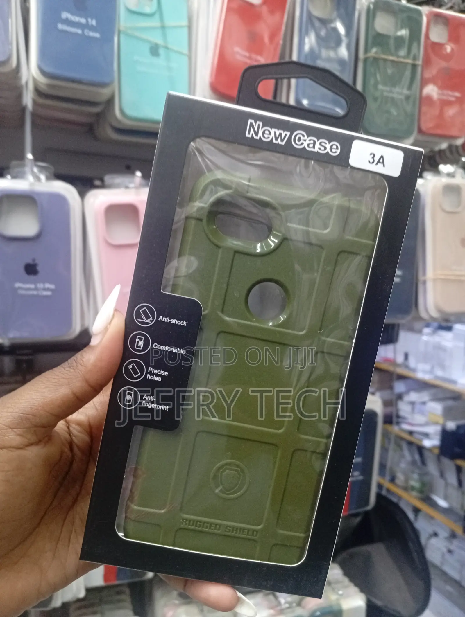 Google Pixel 3a Green Rugged Shield Protective Case