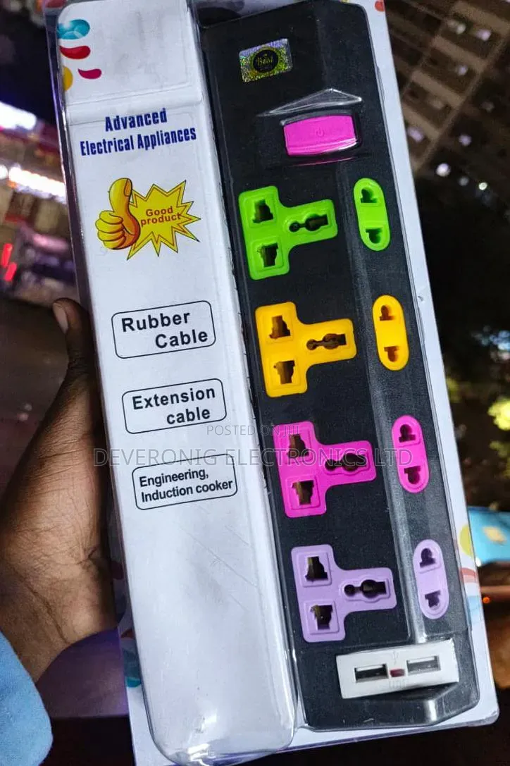 *Restocked;* I *4 Way Universal* Extension With *2.8m Cable