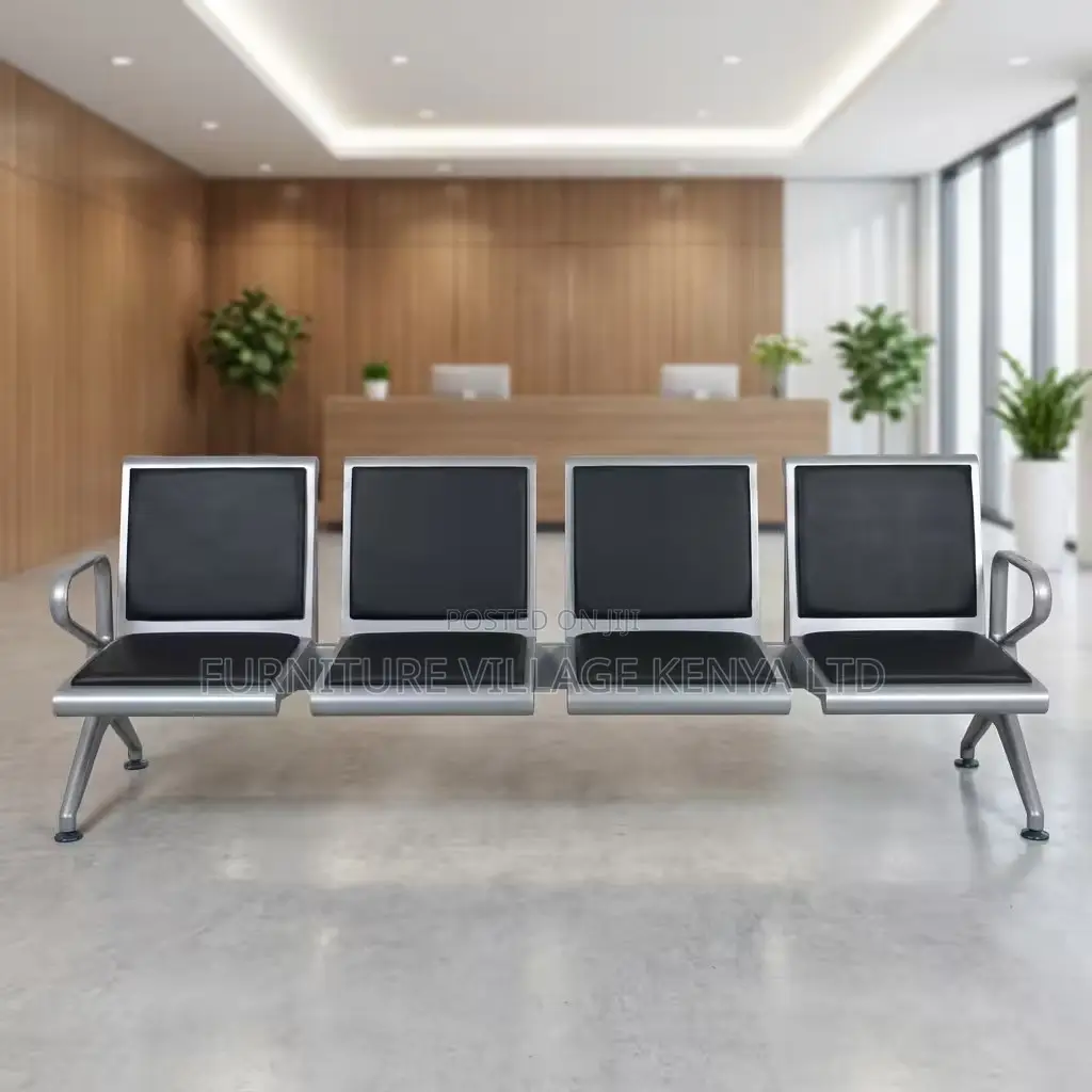 4-Seater Heavy Duty Padded Guest Reception Bench