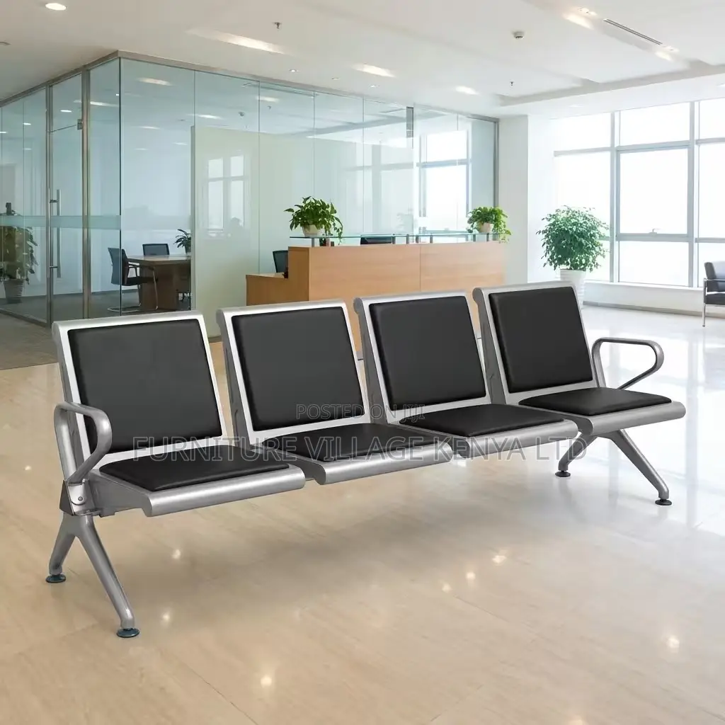 4-Seater Heavy Duty Padded Guest Reception Bench