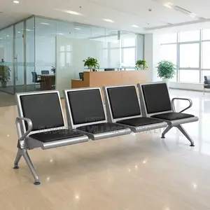 4-Seater Heavy Duty Padded Guest Reception Bench