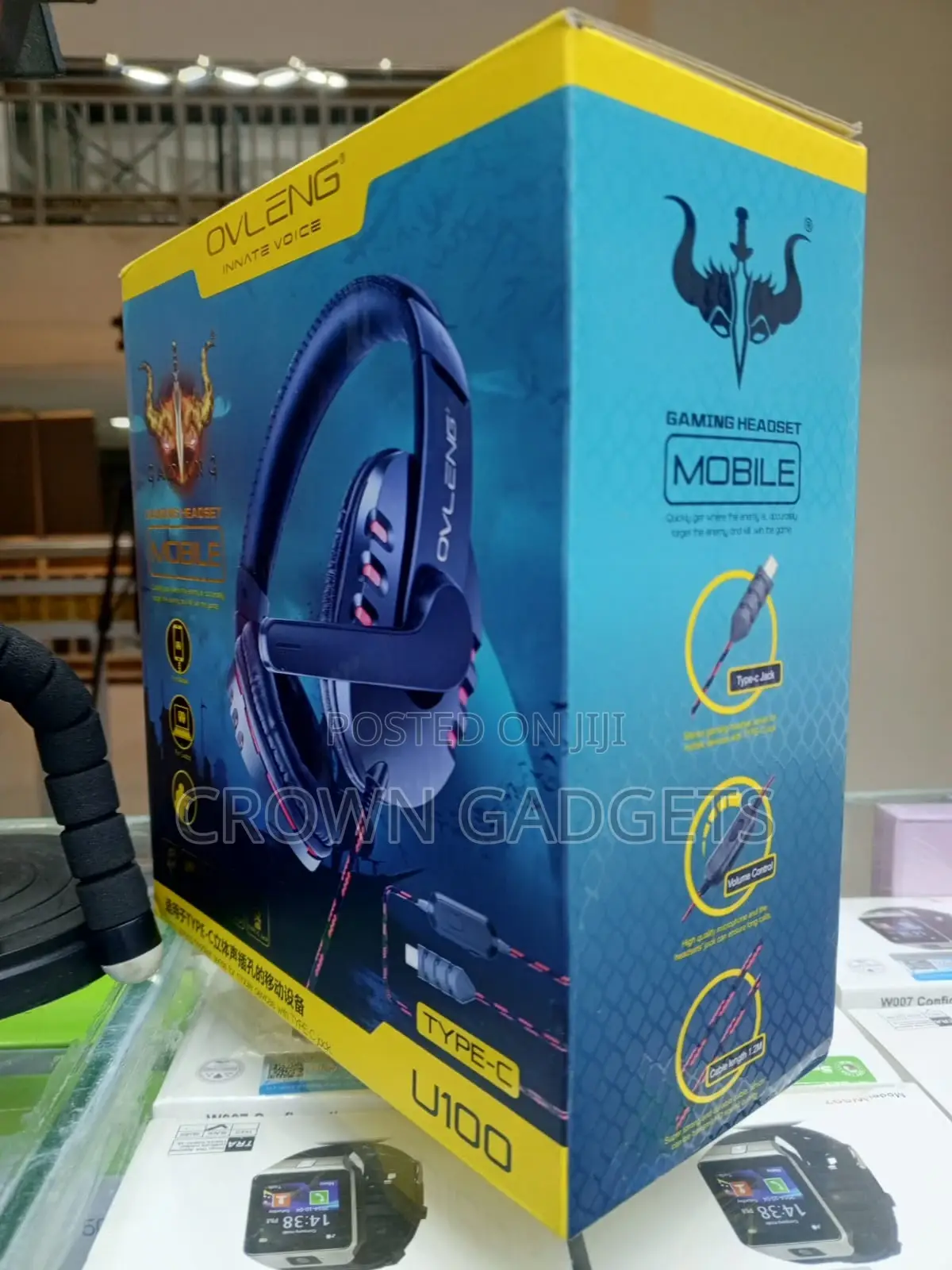Ovleng U100 Type-C Gaming Headset 40mm Stereo Bass Mic