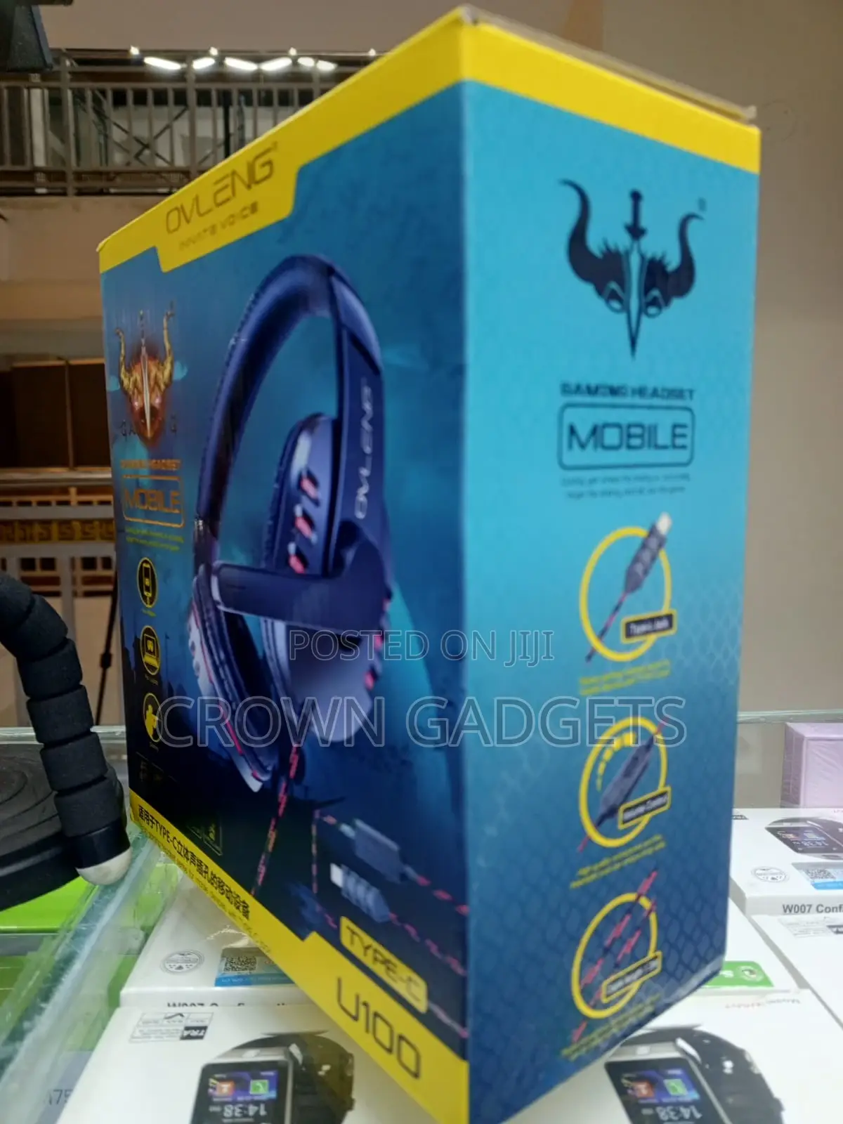 Ovleng U100 Gaming Headset Deep Bass Noise Mic Type-C