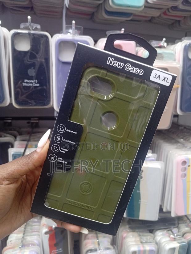 Google Pixel 3a Xl Green Distinct Textured Grid Pattern Case - thumbnail 2