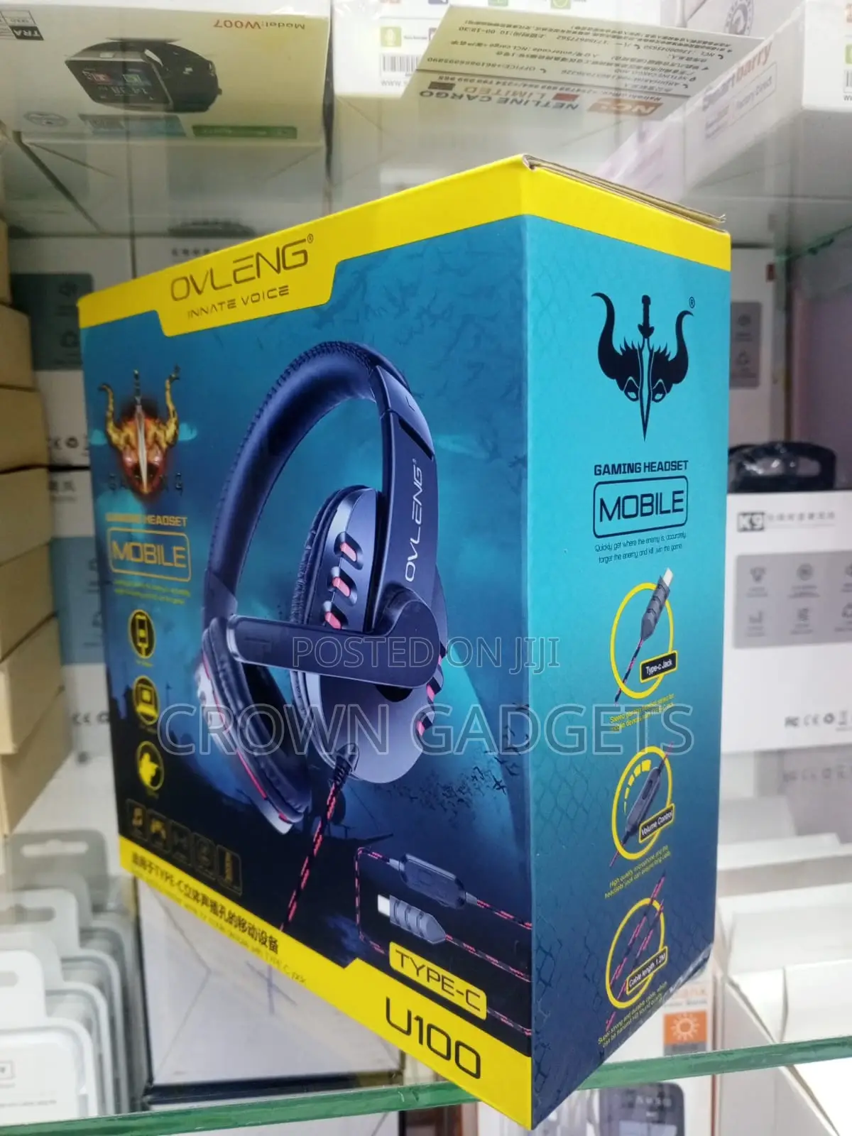 Ovleng U100 Usb-C Gaming Headphones Soft Cushion Mic