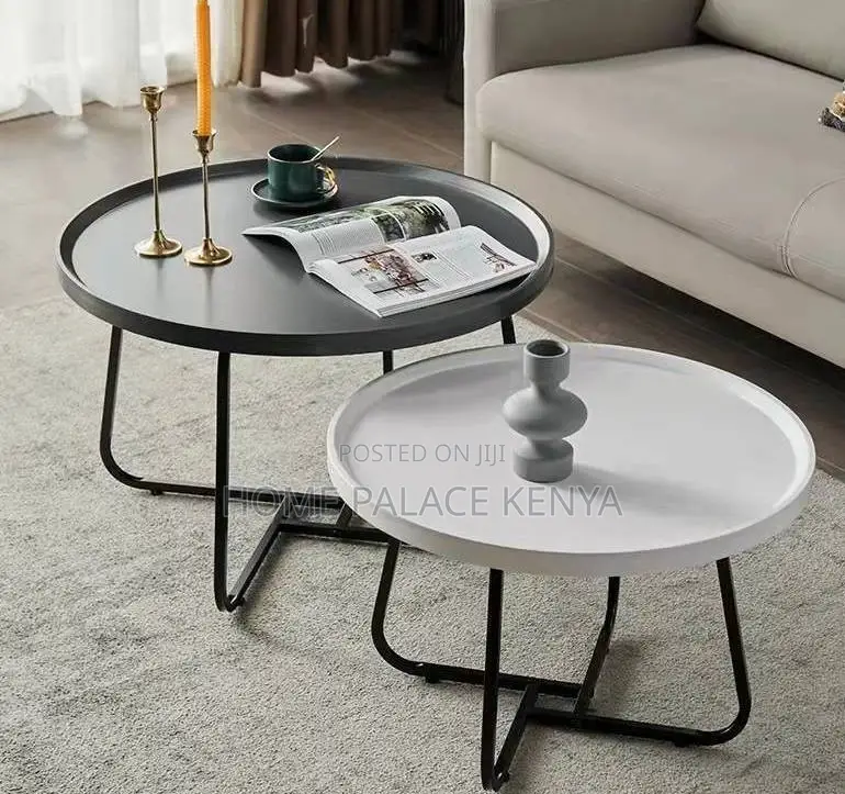 Coffee Table; Modern Nordic Nesting Center Table Set