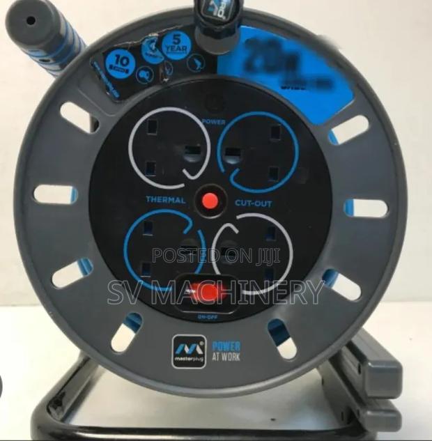 Heavy Duty 2.5mm 50m 4 Socket Cable Reel