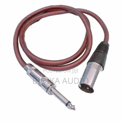 Quality XLR Male to 1/4" (6.35mm) Ts Mono Jack Audio Cable 5metre