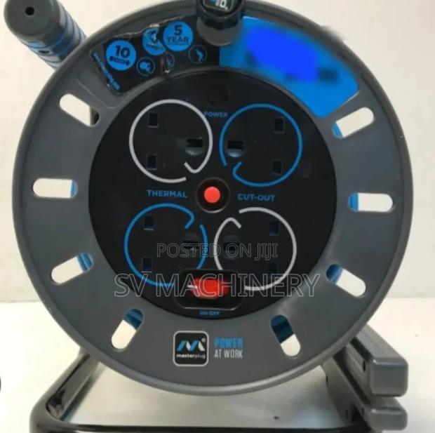Heavy Duty 1.5mm 50m 4 Socket Cable Reel