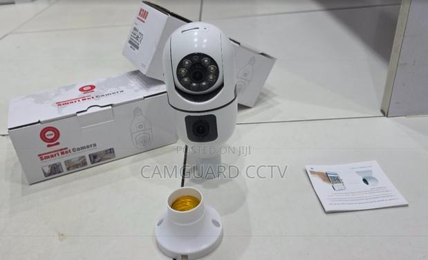 Dual Lens Smart Bulb Camera Wifi 360° Hd – V380 Pro App