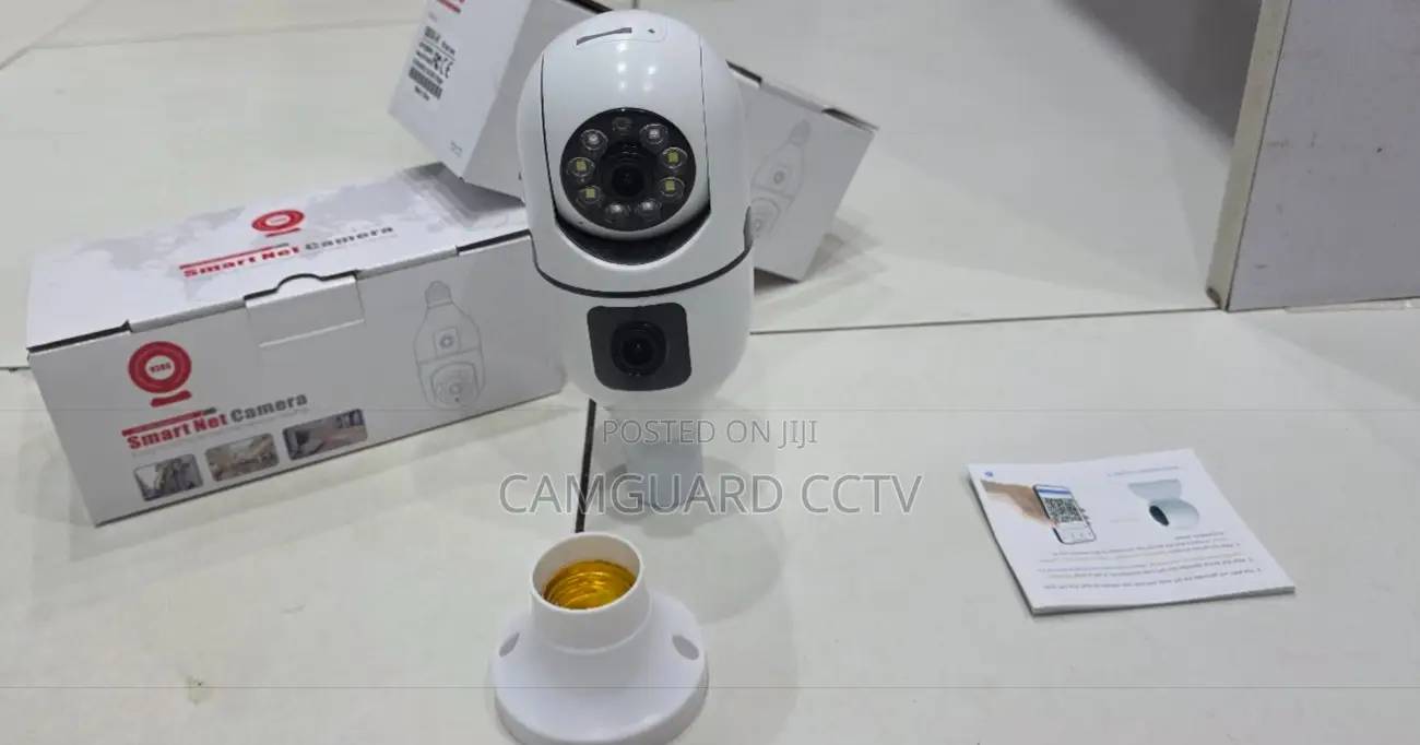 E27 Dual Lens Wifi Bulb CCTV Camera 1080p – V380 Pro