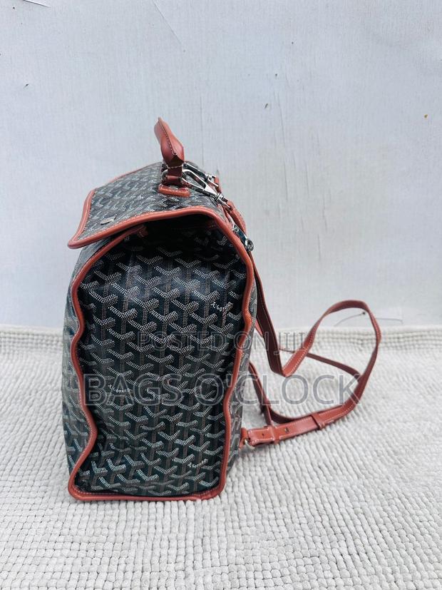 Authentic Goyard Saint Léger Backpack - Black Tan - thumbnail 3