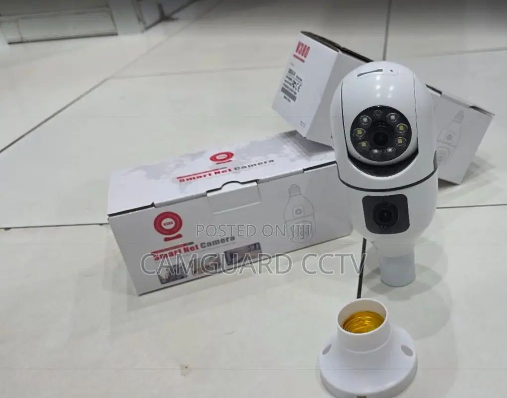 360° Dual Lens Smart Net Bulb Camera – Works With V380 Pro