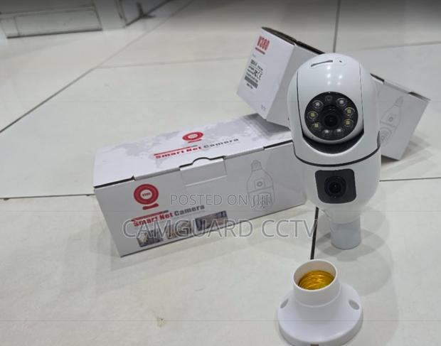 360° Dual Lens Smart Net Bulb Camera – Works With V380 Pro