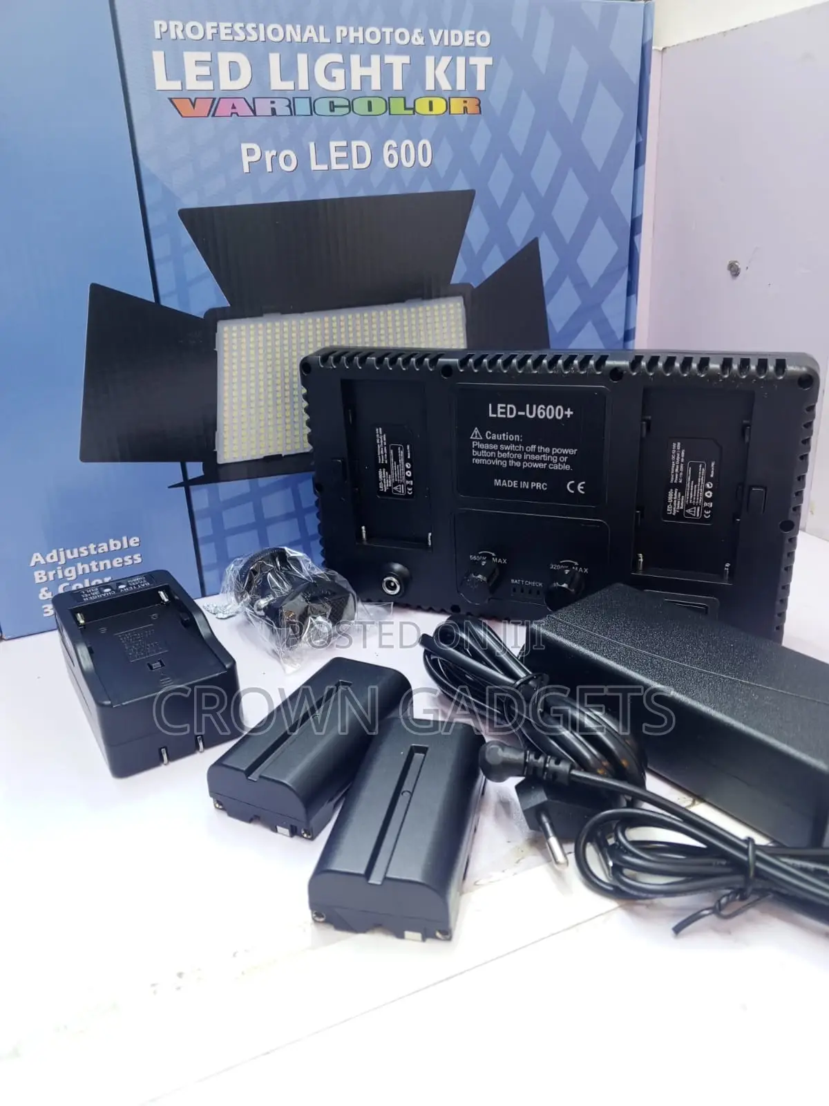 Professional Led 600 Video Light Kit for Photo Studio Setup