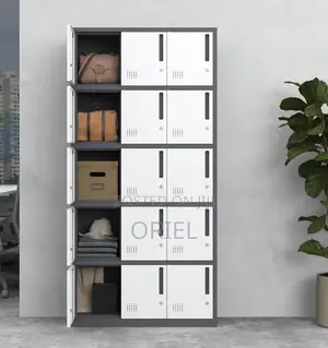 Office Cabinet : Secure 15-Locker Office Cabinet