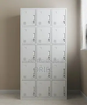 Office Cabinet : Secure 15-Locker Office Cabinet