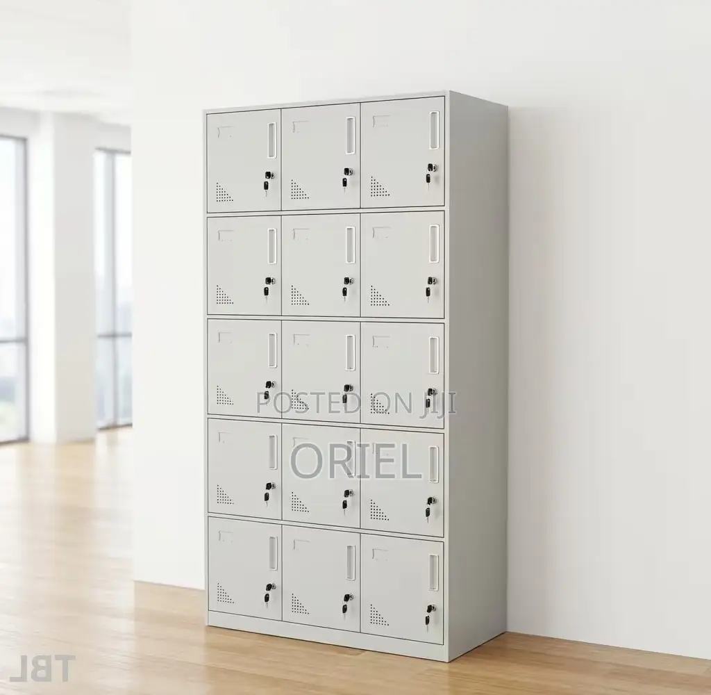 Office Cabinet : Secure 15-Locker Office Cabinet