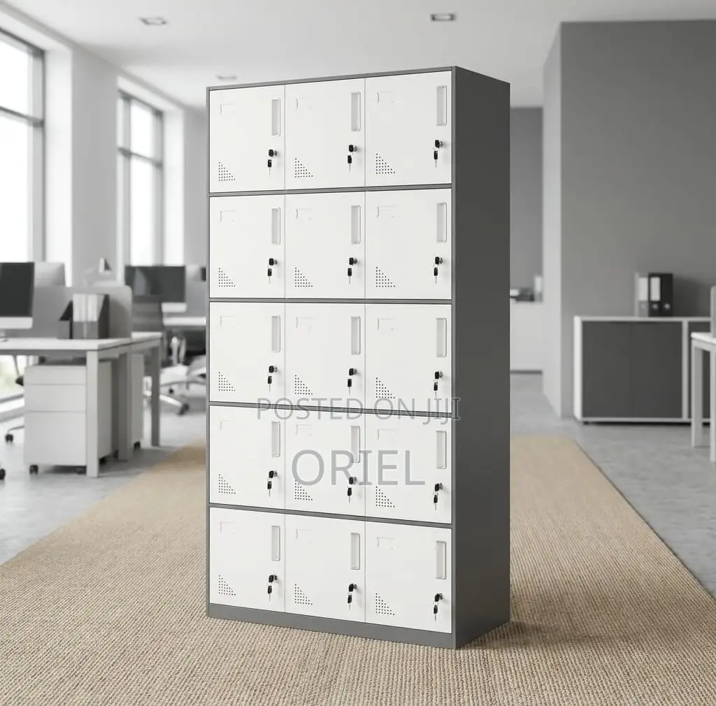 Office Cabinet : Secure 15-Locker Office Cabinet