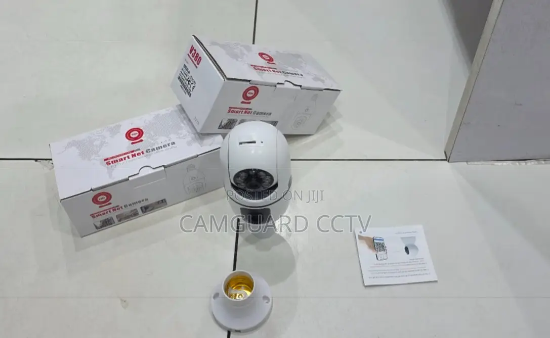 Hd Dual Lens Bulb Camera Two-Way Audio – V380 Pro App