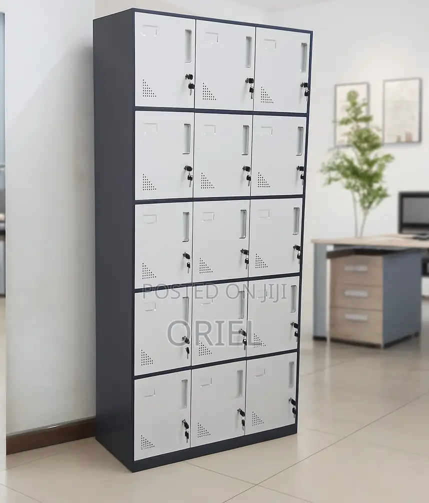 Office Cabinet : Secure 15-Locker Office Cabinet