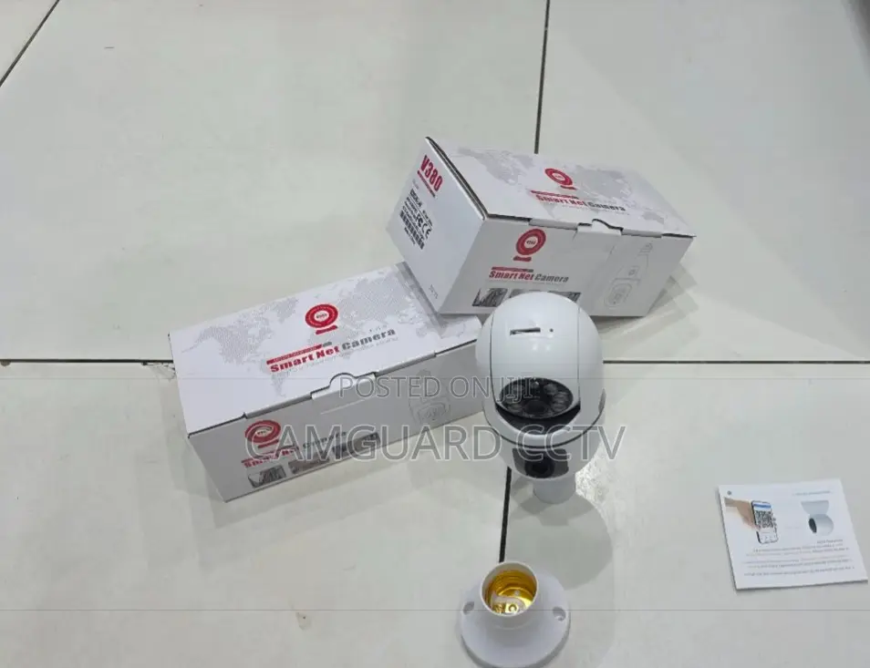 Indoor Dual Lens Security Bulb Camera 360° – V380 Pro