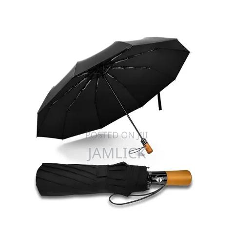 Large Reinforced Automatic Umbrella - Hk
