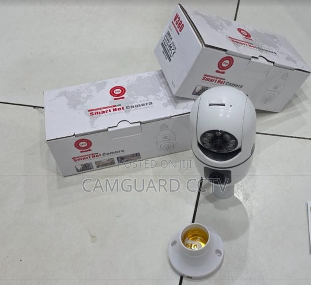 Smart Home Dual Lens Wifi Bulb Camera E27 – V380 Pro