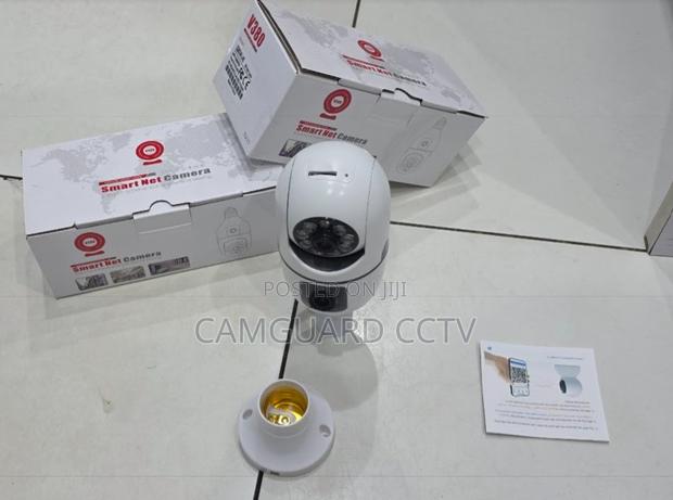 Pan Tilt Dual Lens Bulb Camera Night Vision – V380 Pro