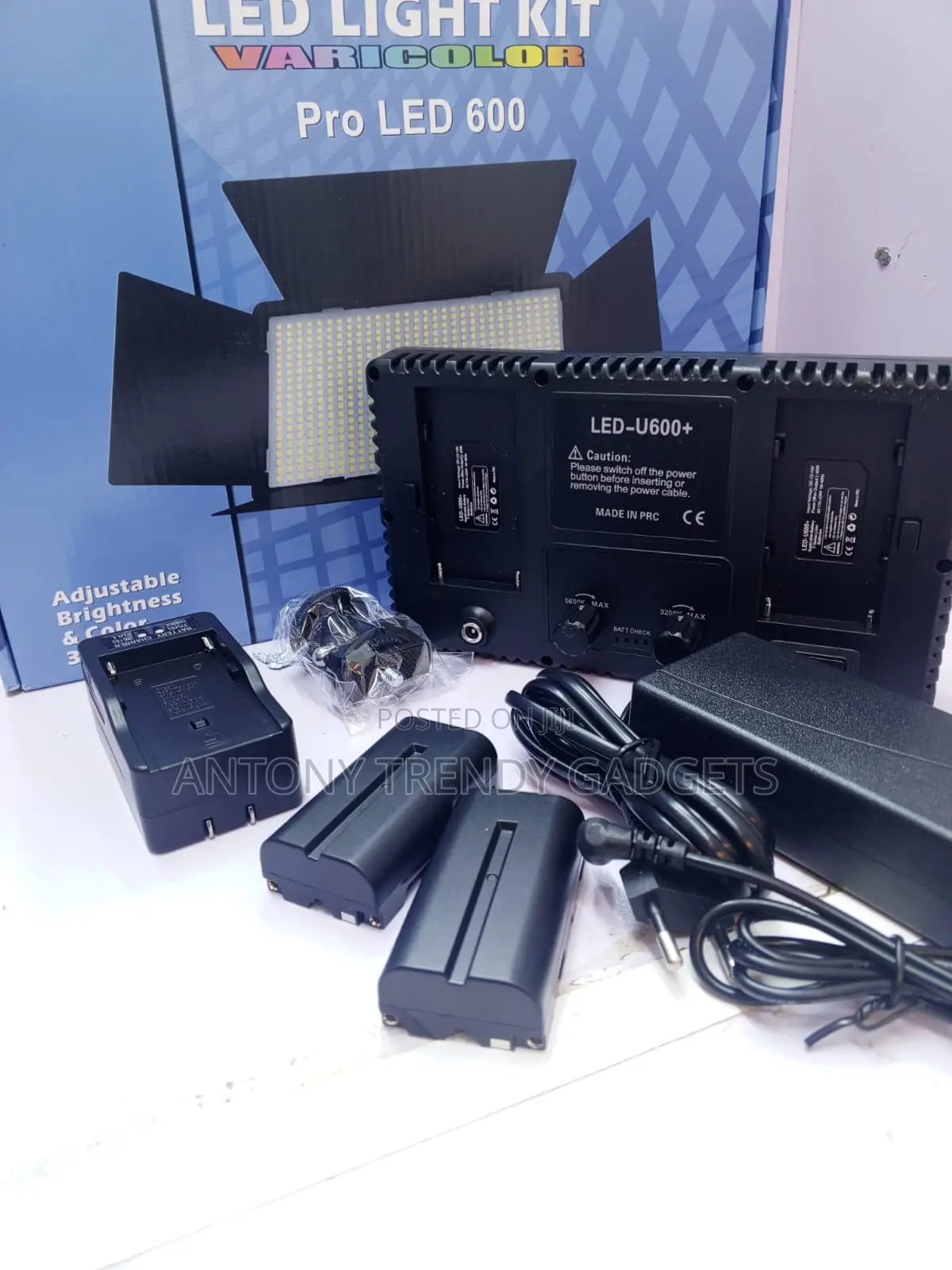 Professional Led 600 Photography Light Kit Adjustable Panel