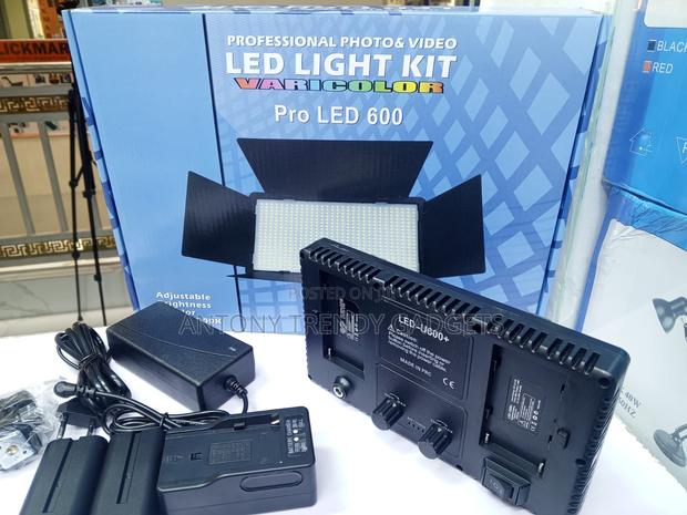 Led 600 Studio Light Kit for Photo Video Recording Setup