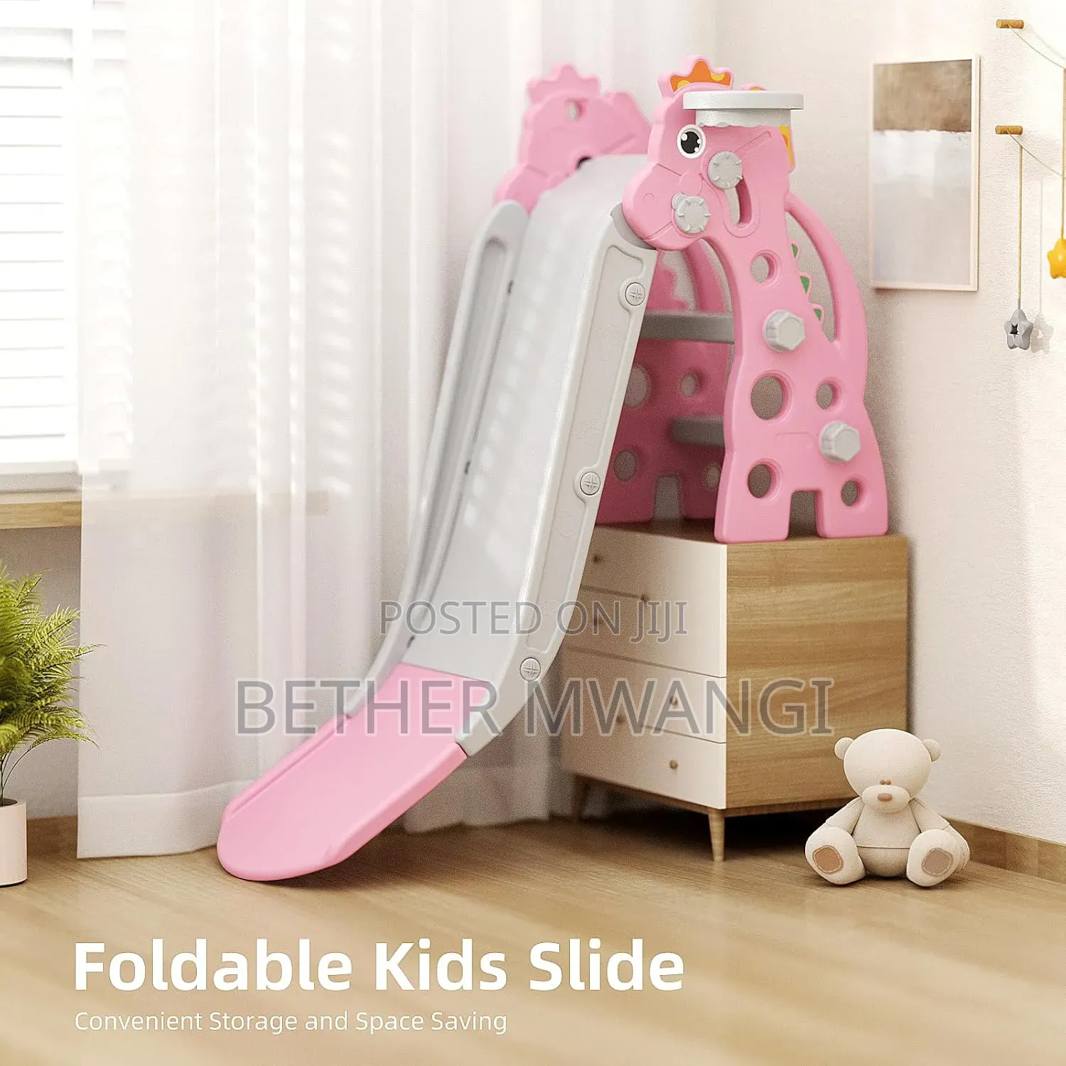 Foldable Anti-Tip Stable Slide for Toddlers in Kenya