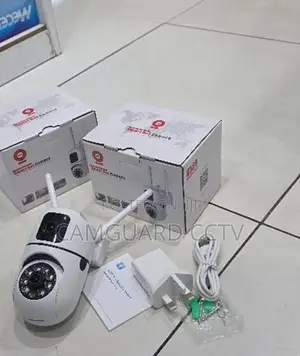 Dual Lens Wifi Security Camera 360° PTZ – V380 Pro App, Type-C Power