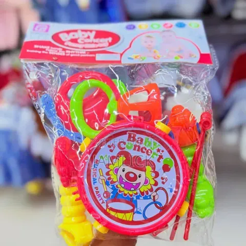 5 PCS Baby Rattle Musical Drum Set - Hk