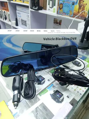Vehicle Blackbox DVR 4.3” Mirror Dash Cam Front Rear